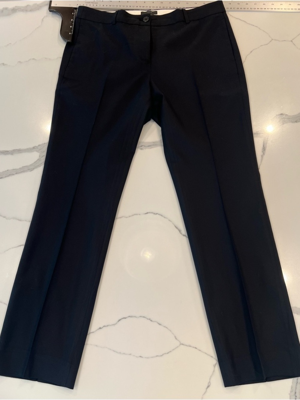 J. Crew Women's Navy Straight-Leg Dress Pants